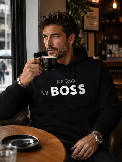 Худи ZaeBoss black унисекс